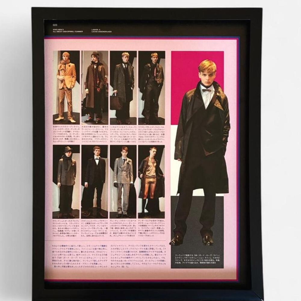 GIVENCHY BY RICARDO TISCI framed poster Archive 9x11 Fashion Issue